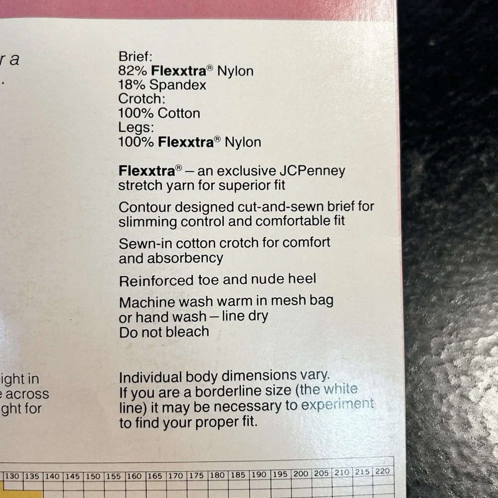 NEW JC Penny Control Top Super‎ Shaper Pantihose Reinforced Toe Smoke Grey 85